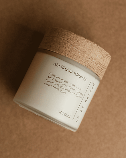 Свеча с деревянным фитилем &amp;quot;Легенды Крыма&amp;quot; 200 мл